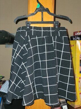 Checkered Skater Skirt